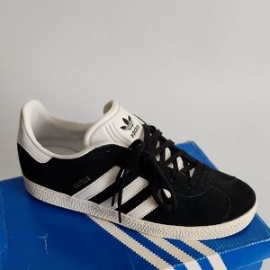 Adidas Black and White Gazelle Sneakers